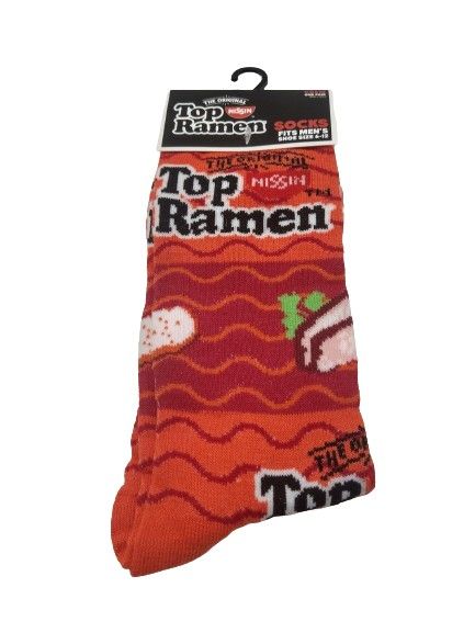 'Top Ramen' Novelty Crew Socks - Size 6 - 12 *NEW*