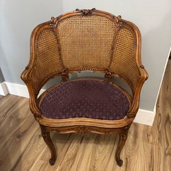 Antique Louis XV Cane Back Chair