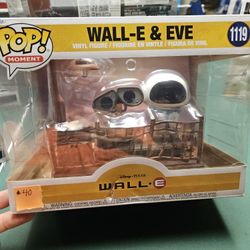 New Unopened Wall-e & Eve Funko Pop 1119 