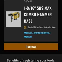 DeWALT 1-9/16 SDS MAX Combo Hammer