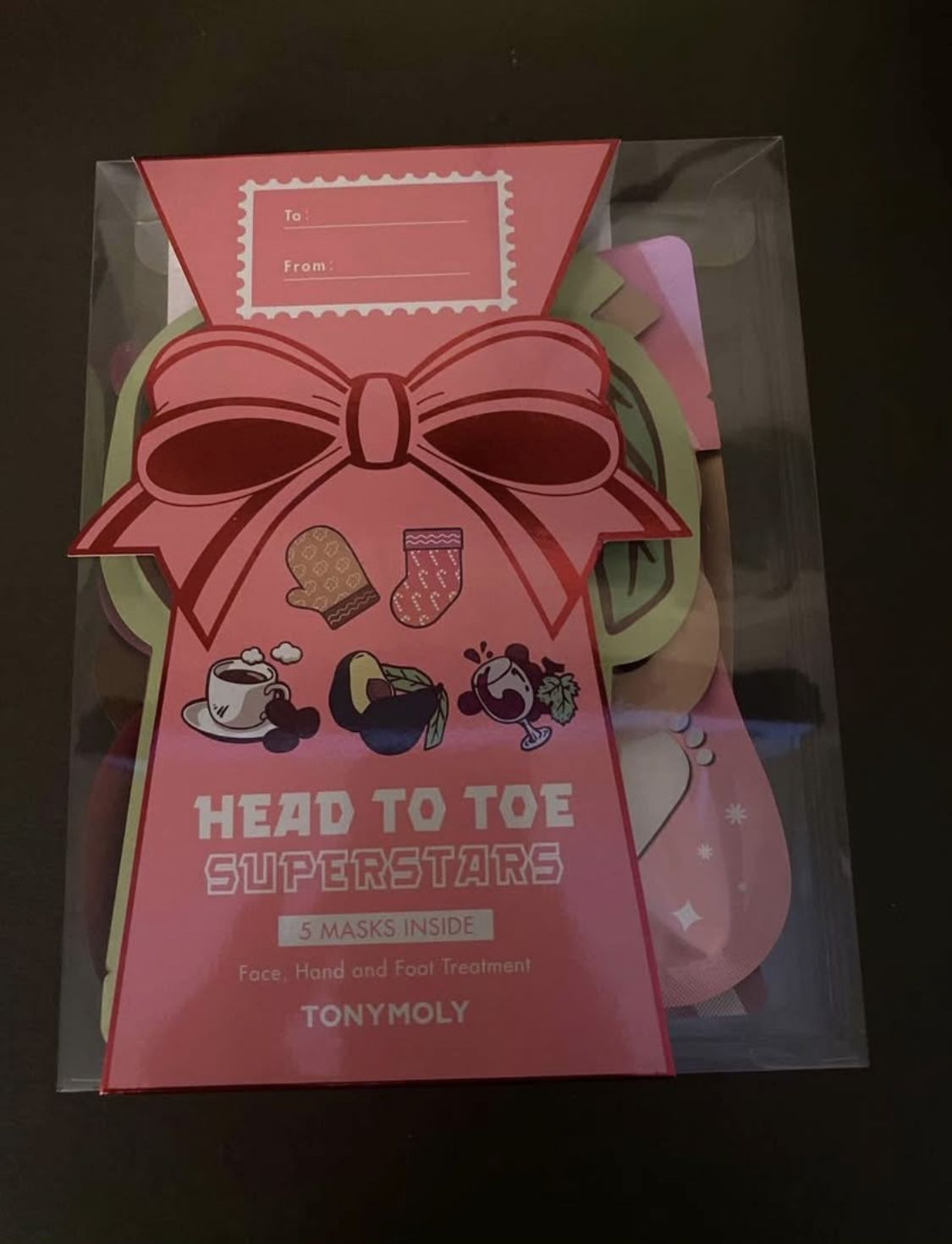 Face And Foot Mask Says It On The Thing