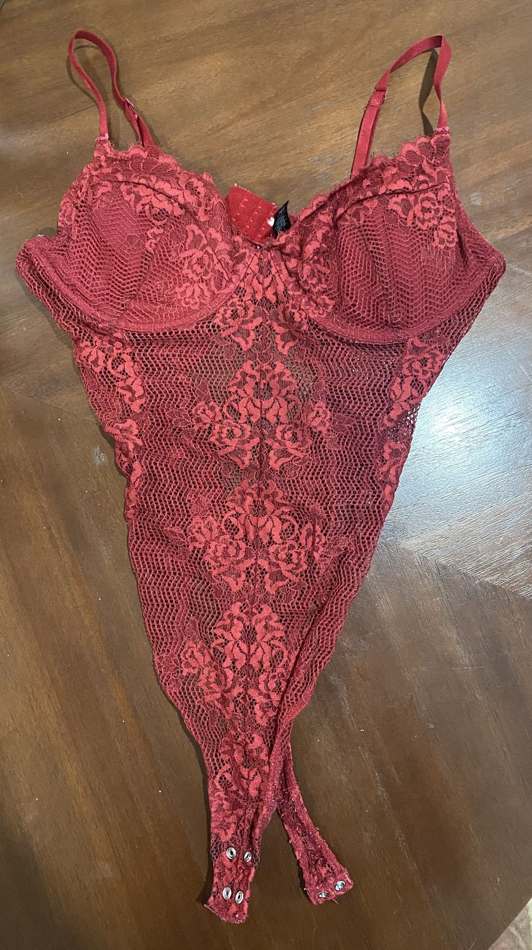 Red Lace Bodysuit – Dynamite Size P/S