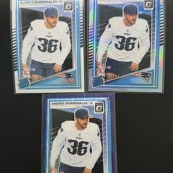 Andres Borregales Optic Shock Holo and Base Rated Rookies 