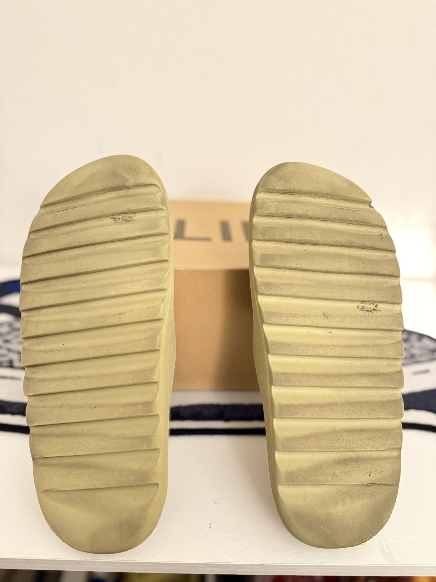 adidas gazelle silver green womens Adidas Yeezy Slide "Resin"