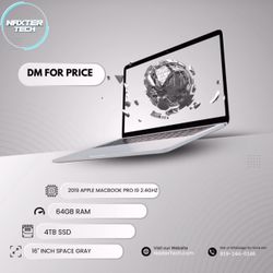 MacBook Pro 2019 A2141 16 2.4 GHz i9 - 4 TB Storage / 32 GB RAM