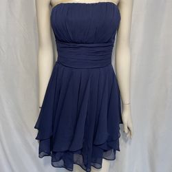 David’s Bridal Blue Dress Women’s Size 0