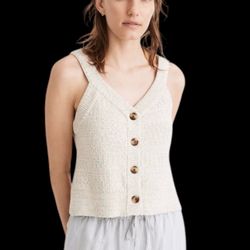 MADEWELL RAINBOW MARBLED WAKEFIELD SWEATER TANK SIZE X-SMALL