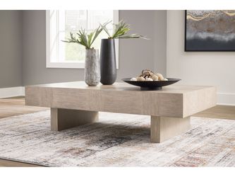Jorlaina Light Grayish Brown Coffee Table (Online Special Price)