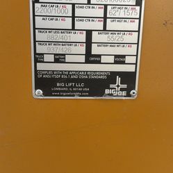 Big joe pallet stacker