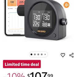 5G Wi-Fi & Bluetooth BBQ Temperature Controller, INKBIRD Automatic Smoker Fan with LCD Screen for Ceramic Grill | Mobile Notification Timer Alarm Cali