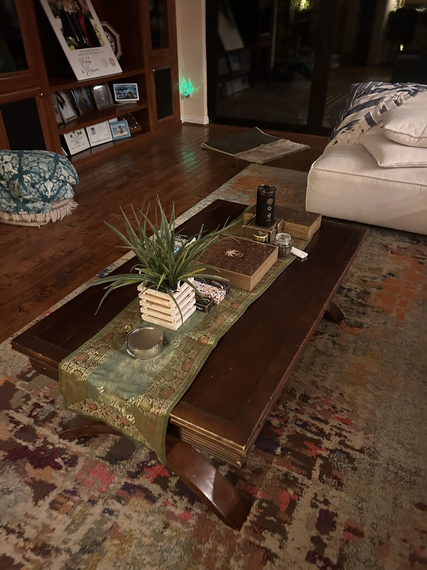 Coffee Table + 2 Matching Square Tables