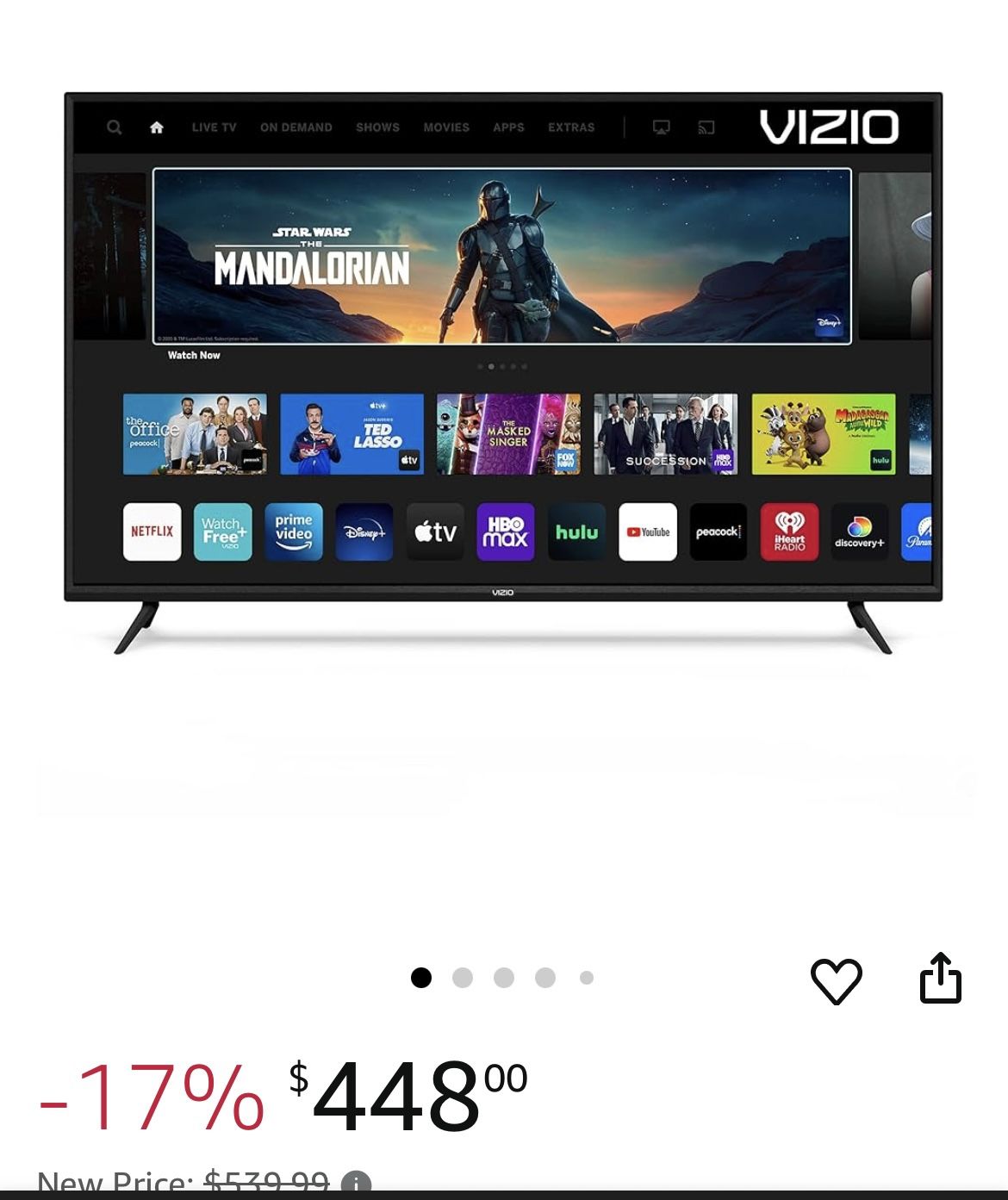 Vizio 65-inch 4K Smart UHDTV