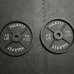 2 x 45 Pound Weights 