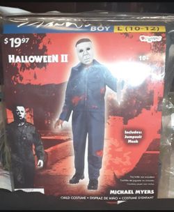 New Halloween 2 Michael Myers L (10-12) Costume 
