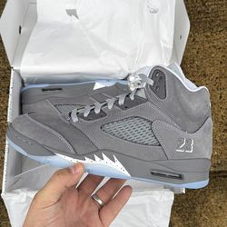 Jordan 5 wolf grey size 10.5