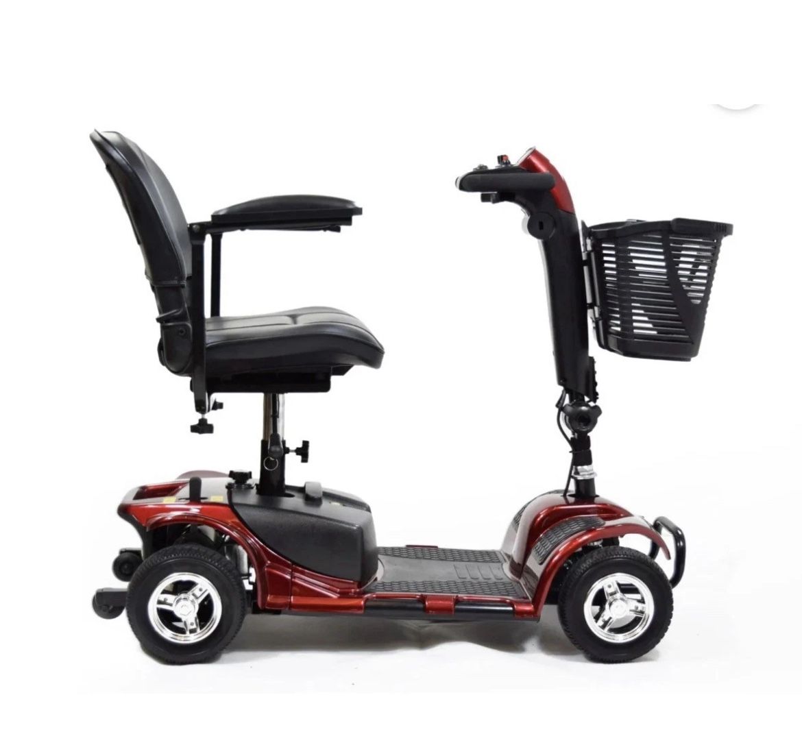 Equate Mobility 4-Wheel Motorized Power Scooter, Red