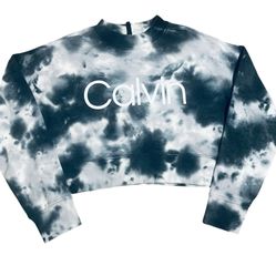 Calvin Klein Long Sleeve Sweatshirt crop Sweater Women’s Size medium