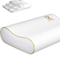 Royal Therapy Memory Foam Pillow, King Neck Pain Relief, Contour Cervical…