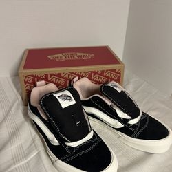 Vans Knu Skool Black Sepia Rose Womens 6.5 Mens 5 Chunky Skate Shoes NEW