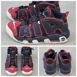 Nike Air More Uptempo '96 Black University Red Shoes