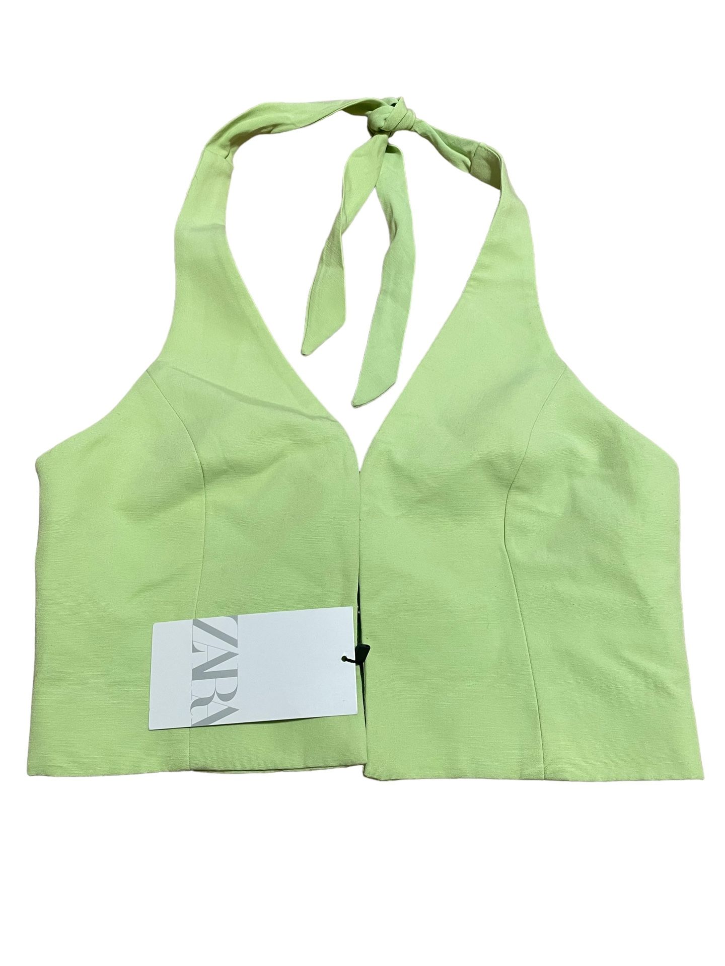 Zara Green small Halter Top