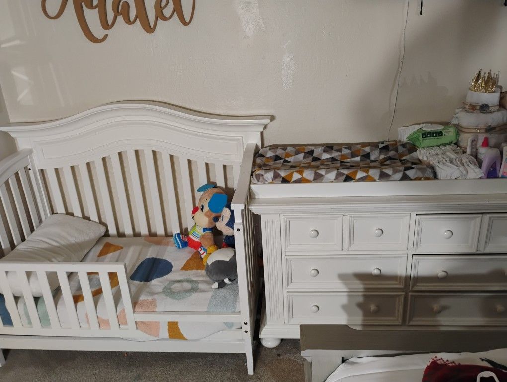 Baby Crib And Dresser