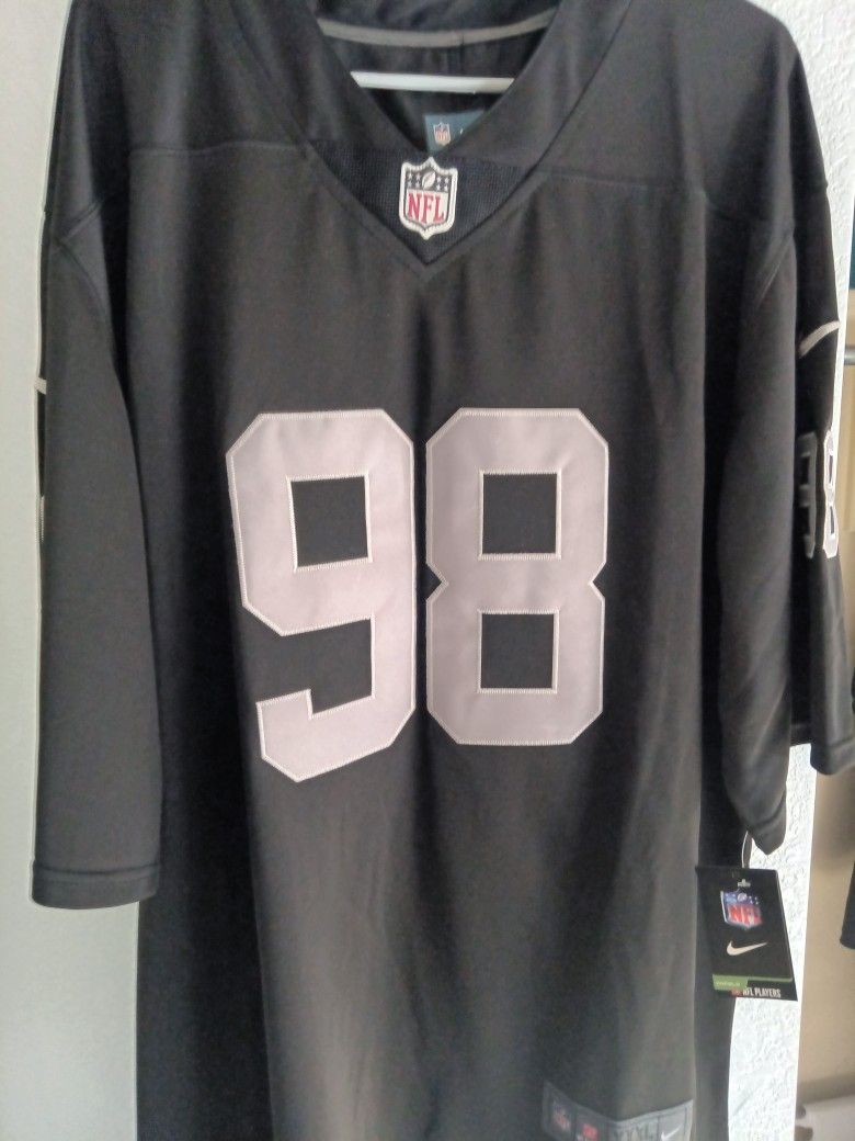 Max Crosby Raiders XXXL Football Jerseys
