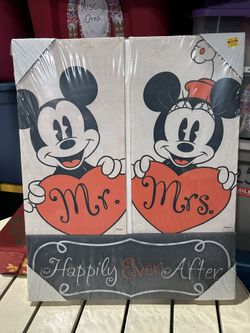 Disney Wedding Couple Mickey Minnie Mouse Set Of 3 Frames