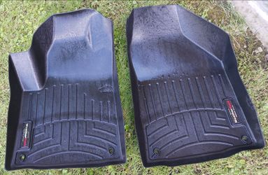 SEE ALL PICS LIKE NEW FRONT SET OF WEATHERTECH FLOORLINERS #01078 FOR 2011-2021 JEEP GRAND CHEROKEES