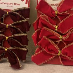 Small Bow Decor Christmas $1 Each