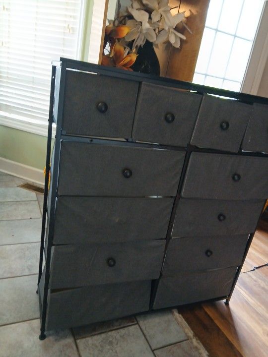Soft Dresser With Metal Frame I'm Good Condition Missing Three Knobs