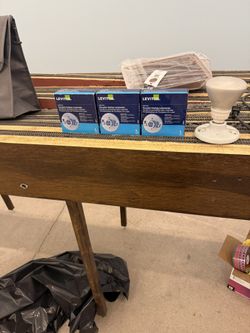 3 New Light Sockets One Used