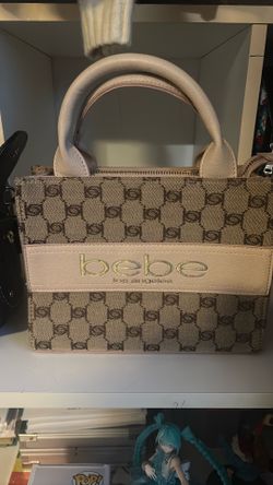 Bebe baby brown and baby pink purse