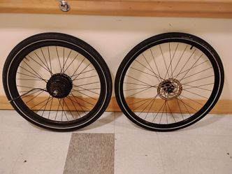37 VOLT ELECTRIC BIKE KIT 350W WITH BATTERY, DISPLAY, CONTROLLER TIRES,ETC