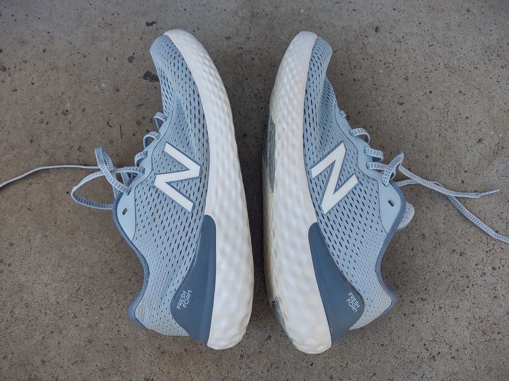 Women's Size 12 Walking | Fresh Foam 1365 Chambray with Winter Sky and Silver Metallic – New Balance Womens