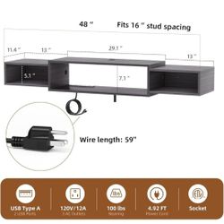 Mountable Under TV Shelf