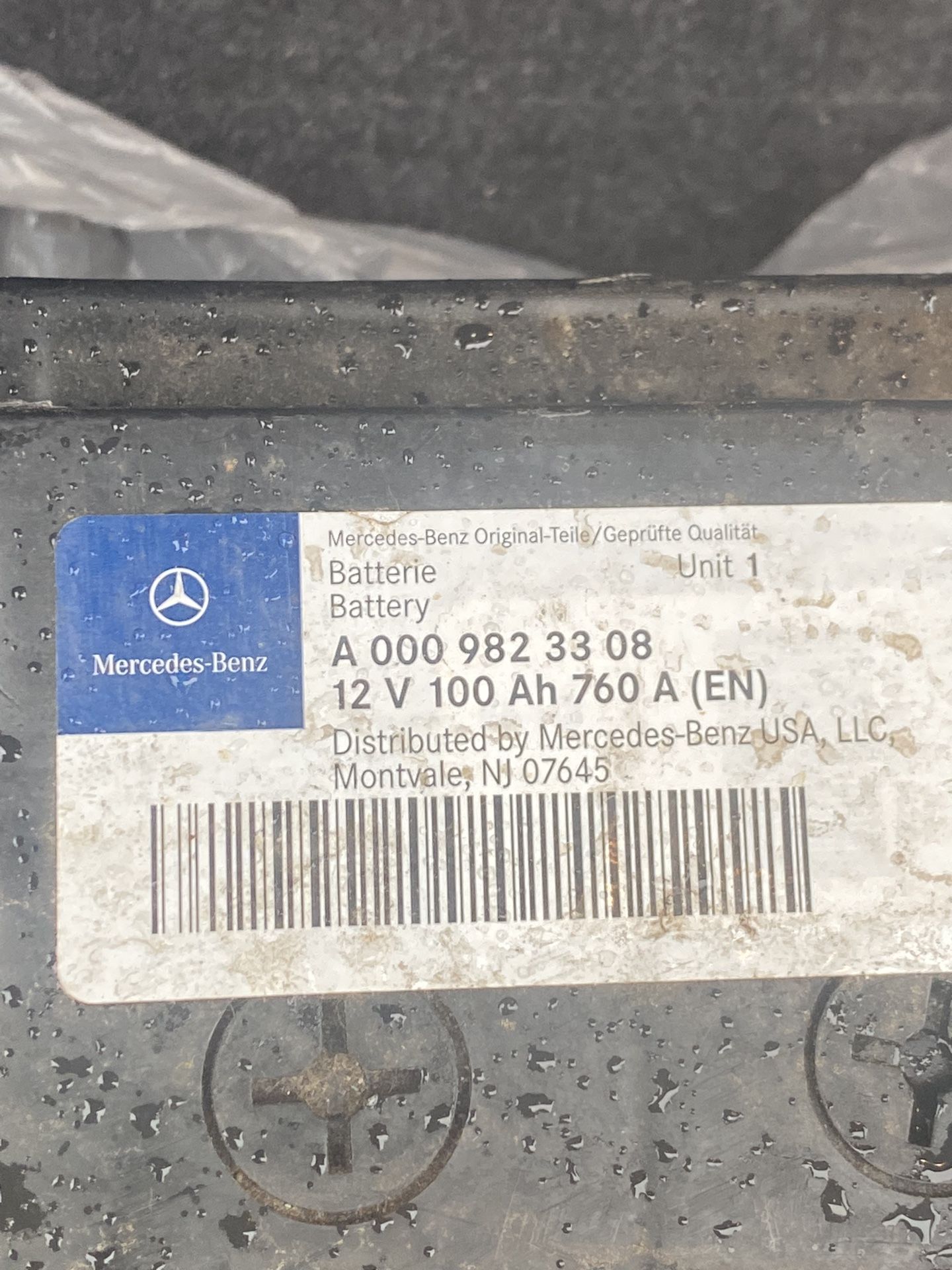 Mercedes Genuine Battery 