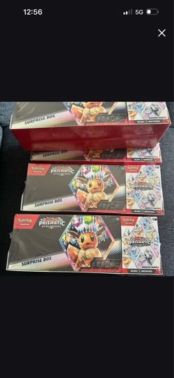 Pokémon Sam’s Club prismatic bundle and surprise box