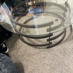 Ashley Furniture Glass Living Room Table