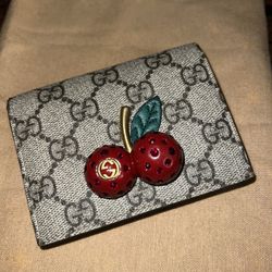 GG Supreme Wallet W/ Cherries 