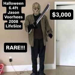 Halloween 6.4ft Tall Jason Voorhees Animatronic LifeSize Prop Collectible (RARE 2008)
