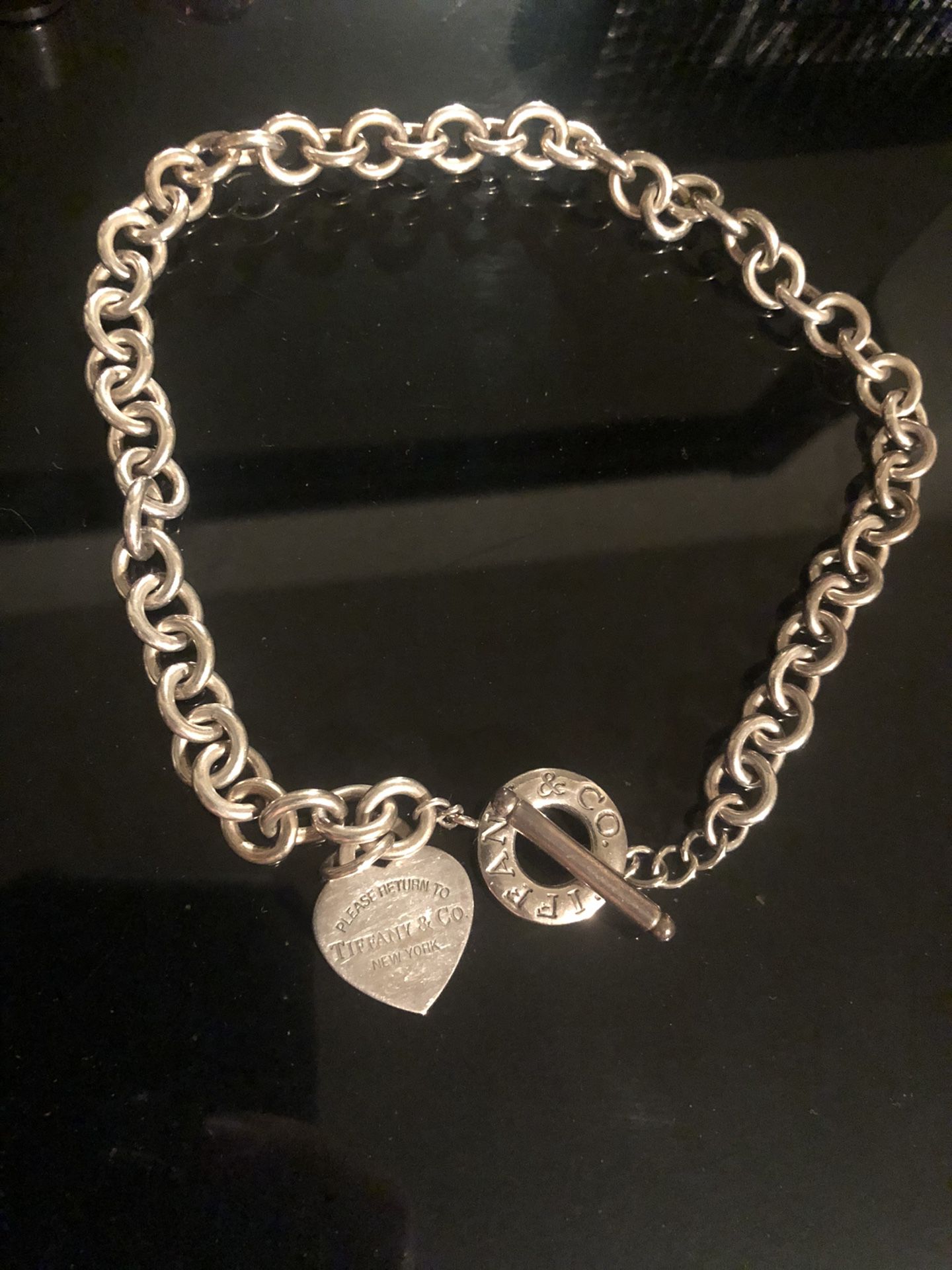 Tiffany co Heart tag necklace