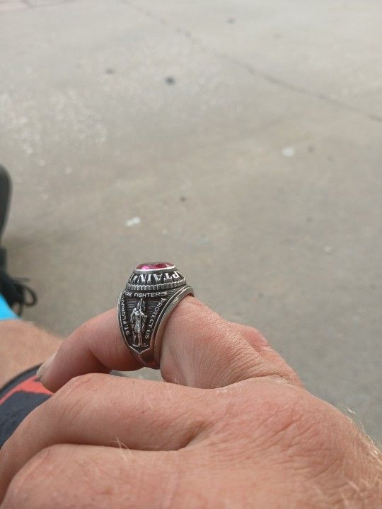 Silver Ring From Fire Department