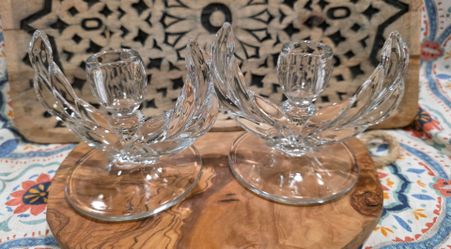 VINTAGE 'WILLOW' CANDLESTICK HOLDERS