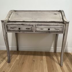 French Writing Desk ~ Natural Lightly Distressed Finish