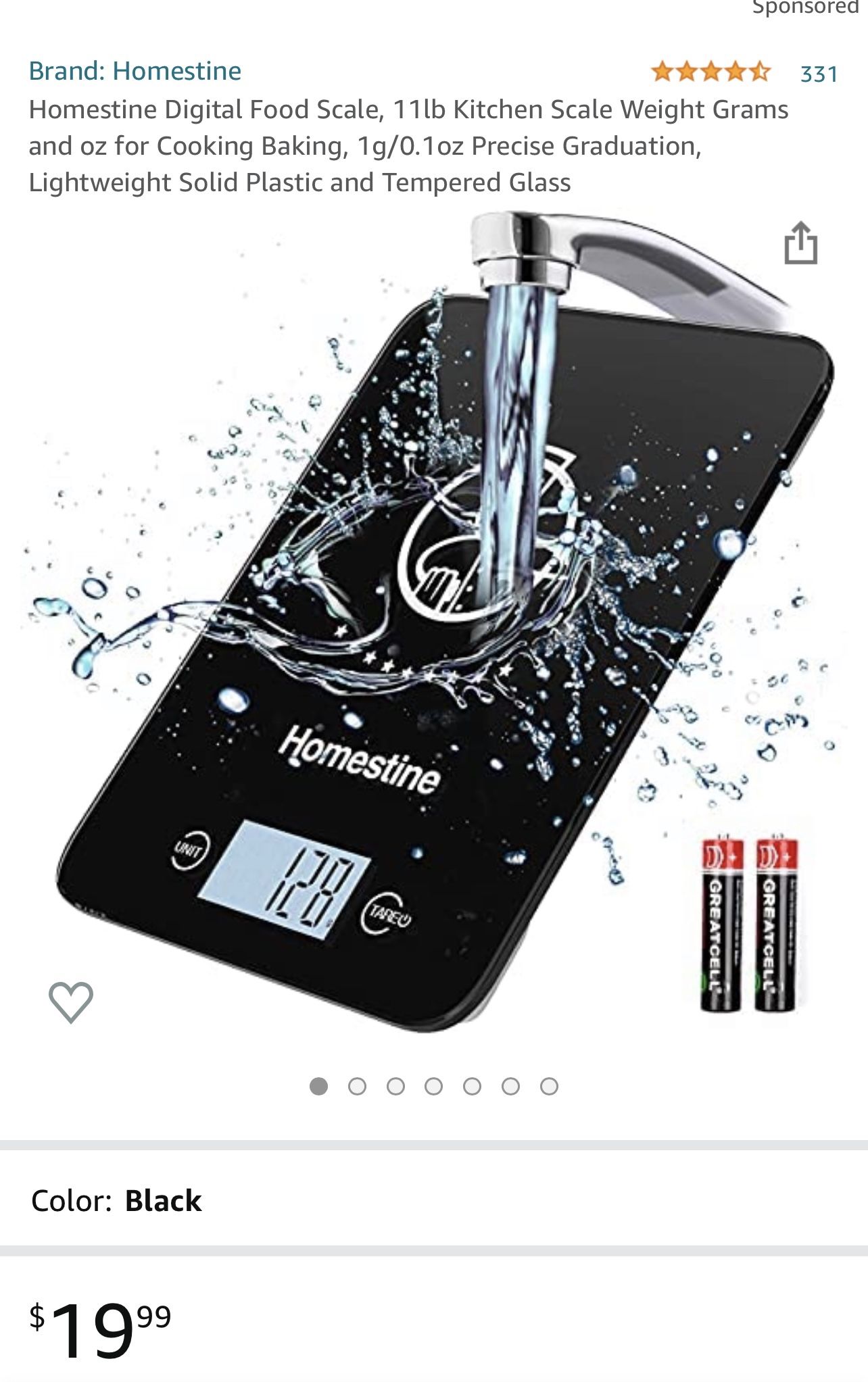 New Digital Kitchen Scale Pink Or Black Color Available