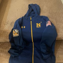 Cold Gear Navy Academy Zip Up Hoodie XL Tall