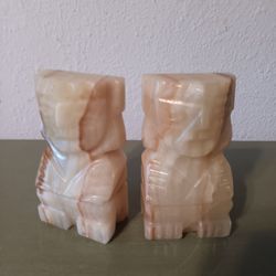 Onyx Aztec Mayan Bookends 5"