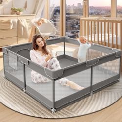 aby Playpen 50 x 50 Inch Play Pen Playards, Playpen for Babies and Toddlers