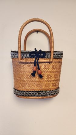 Handmade Wicker Purse New Condition